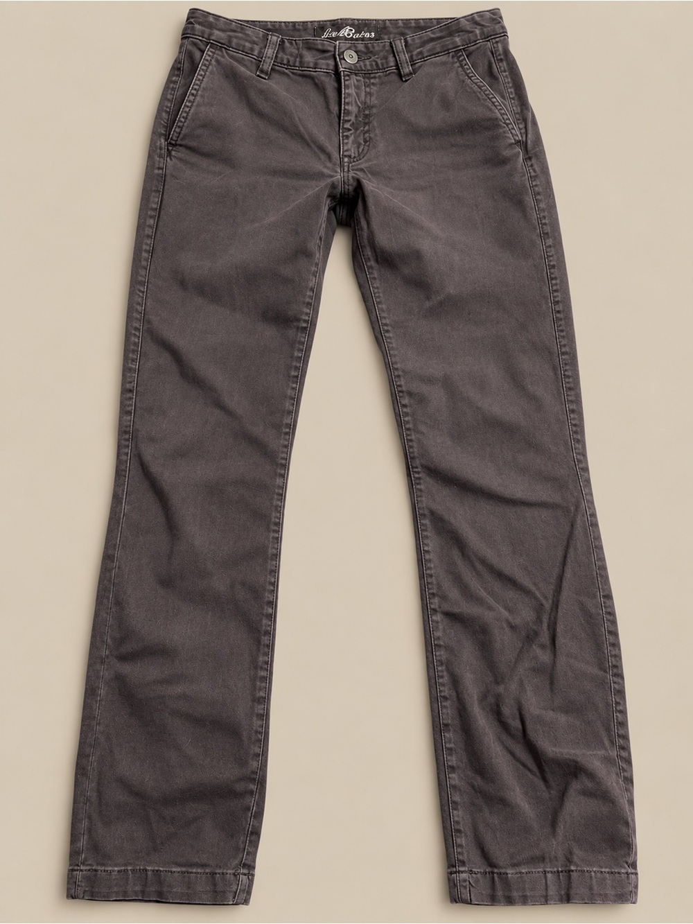 Eddie Bauer Women's Charcoal The Boyfriend Straight-Leg Trousers Size 2